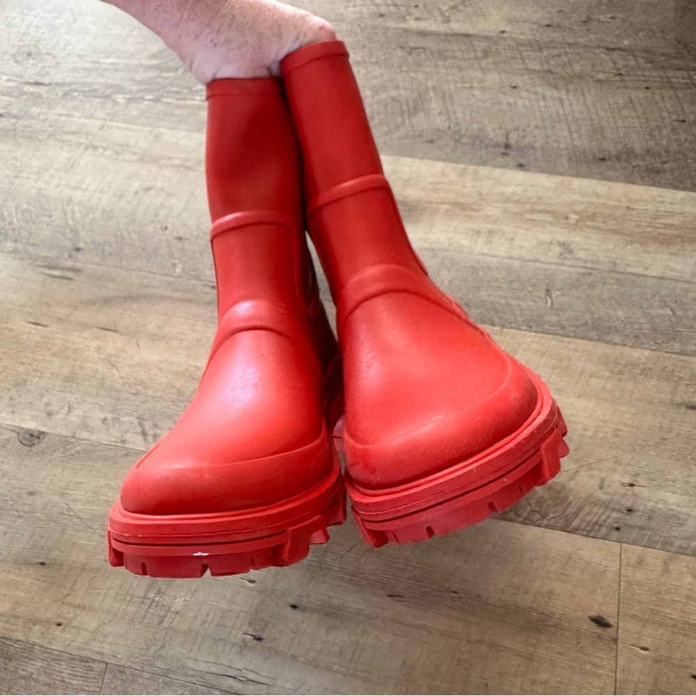 Rag & Bone Shiloh Rainboots in Fire Red - Picture 7 of 14